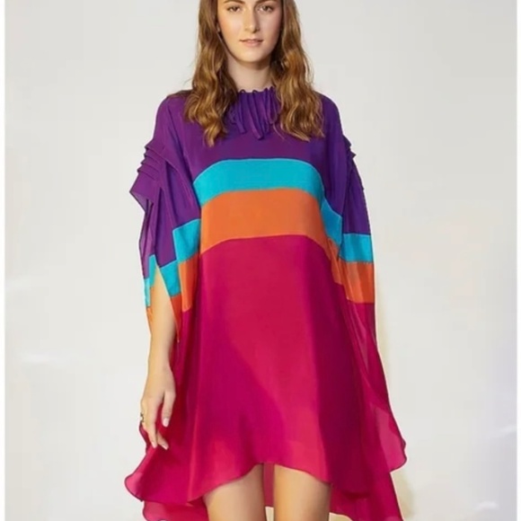 WENDELL RODRICKS NWOT designer short kaftan - Picture 3 of 7